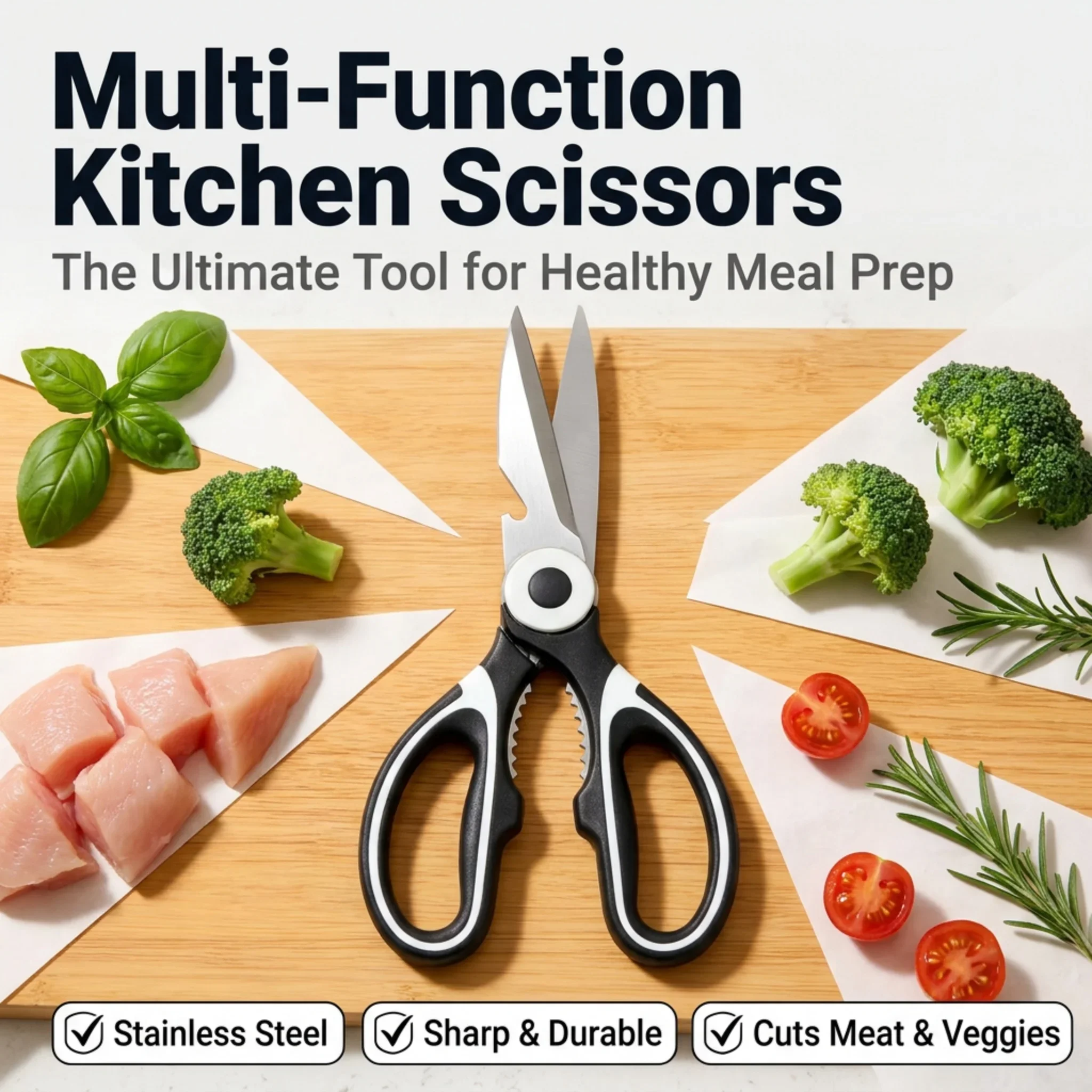 Meal Prep With Chicken - Kitchen Scissors for Meal Prep -