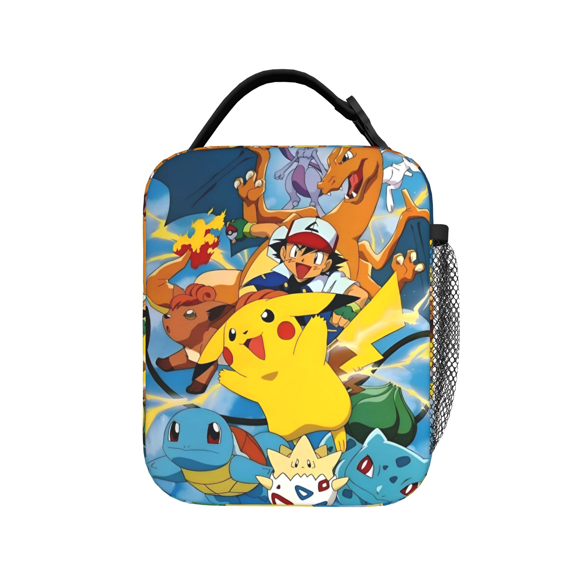Meal Prep Bag - Cute Cartoon Manga Poke-Mon Insulated Lunch