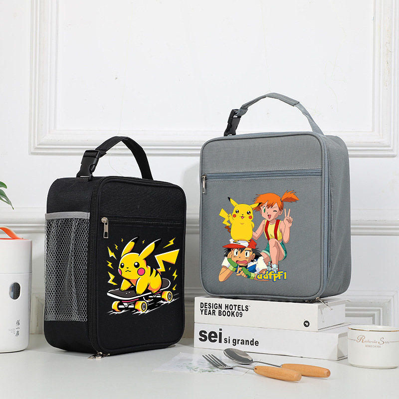 Meal Prep Bag - Anime Pokemoned Insulated Lunch Bag Bento