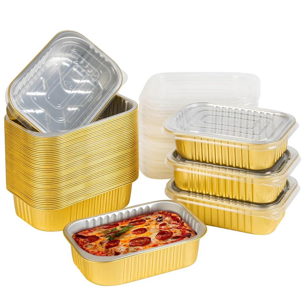 Meal Prep Jars With Lids - Small Aluminum Pans with Lids Heavy