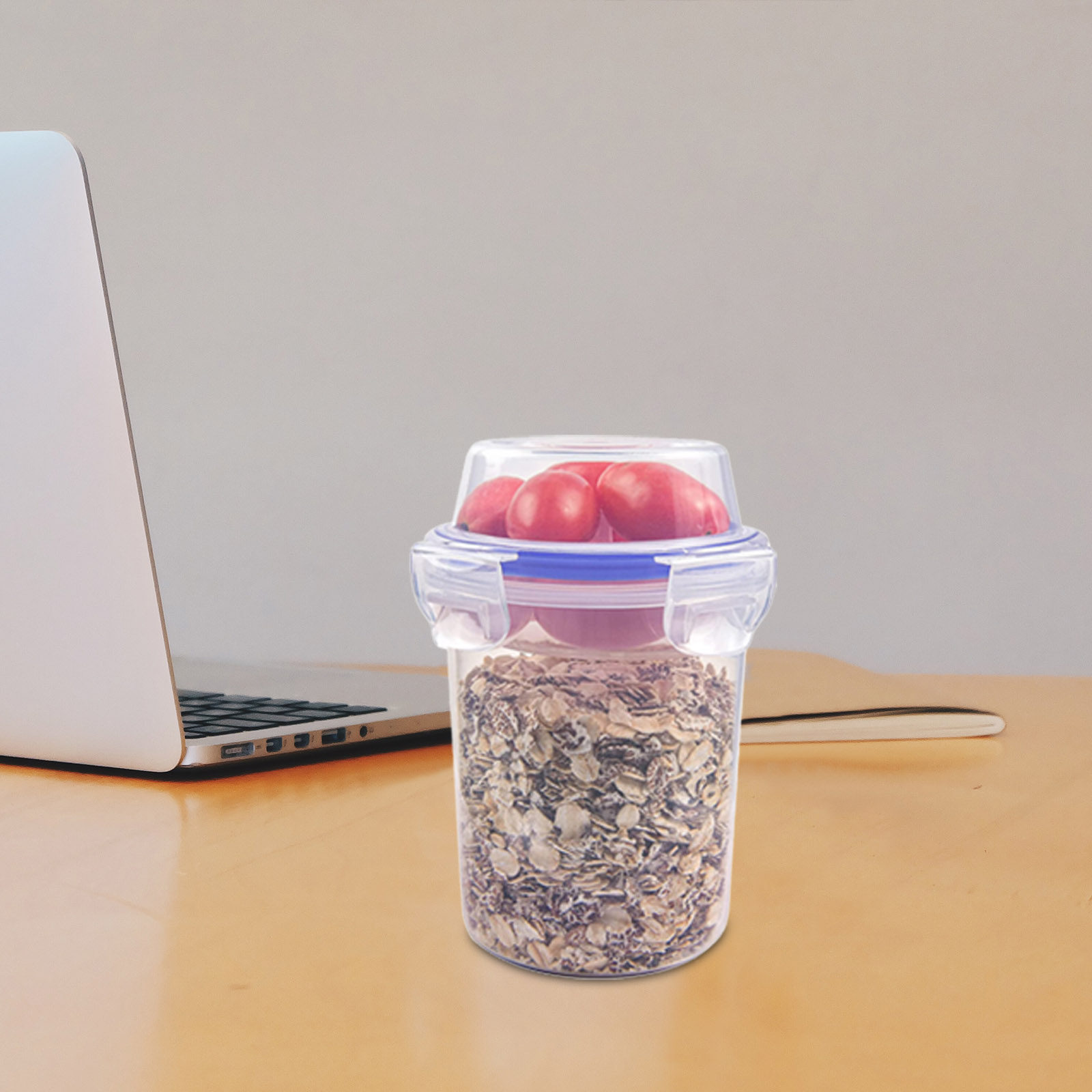 Meal Prep Yogurt Cups - 2Pcs Storage Containers Sealed Plastic Jars