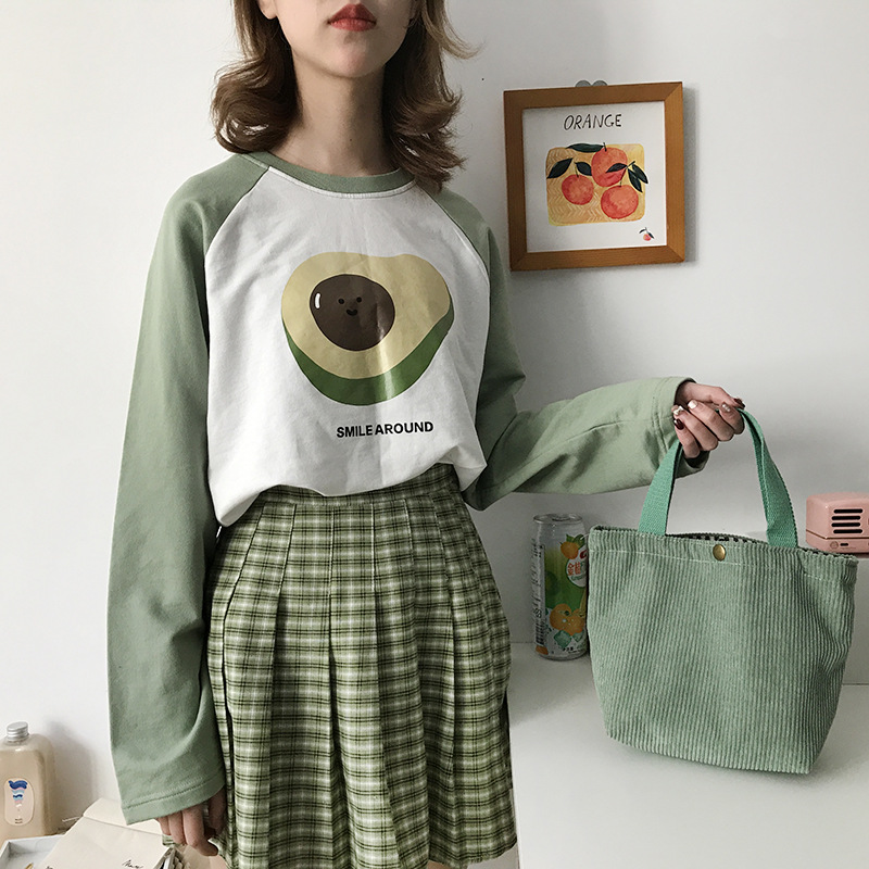 Small Corduroy Lunch Bag For W - Meal Prep Bag ulasan dan harga