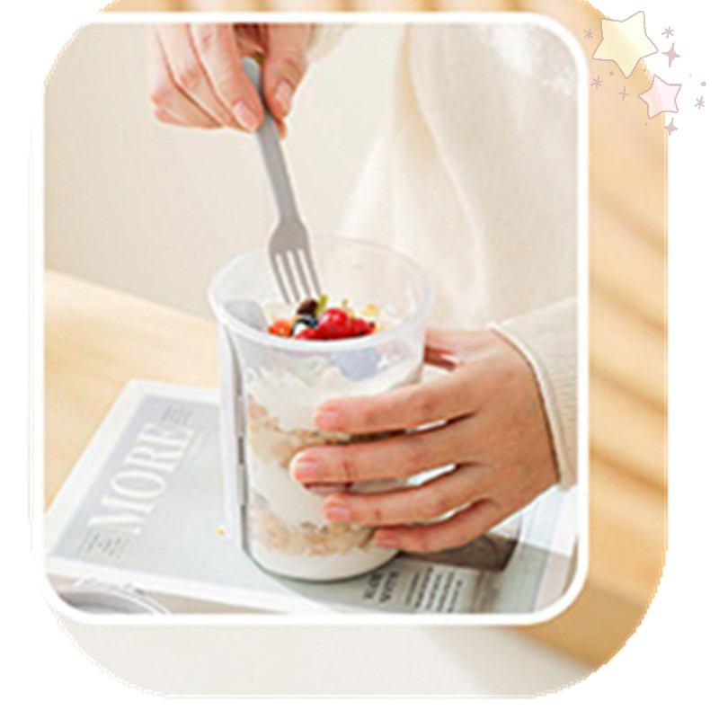 600ML Salad Oatmeal Cup Breakf - Meal Prep Yogurt Cups ulasan dan harga