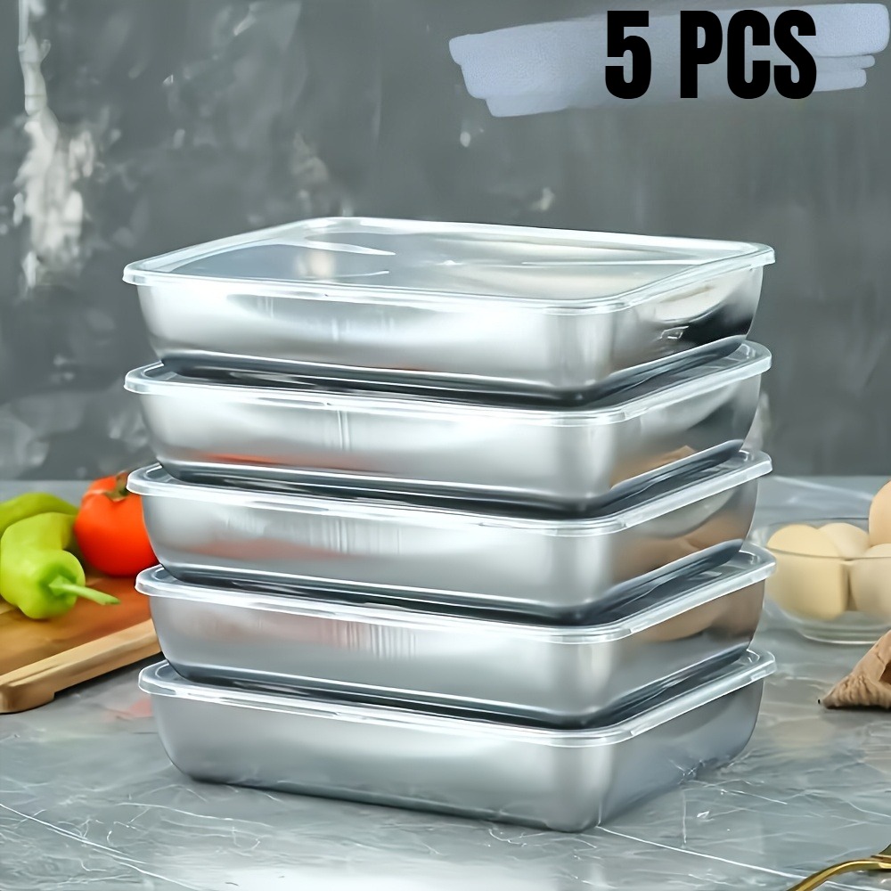 5-Piece Stainless Steel Food S - Meal Prep Kit ulasan dan harga