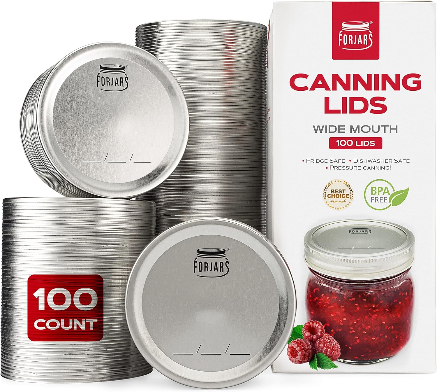 - Wide Mouth Canning Lids, 100 - Meal Prep Jars With Lids ulasan dan harga