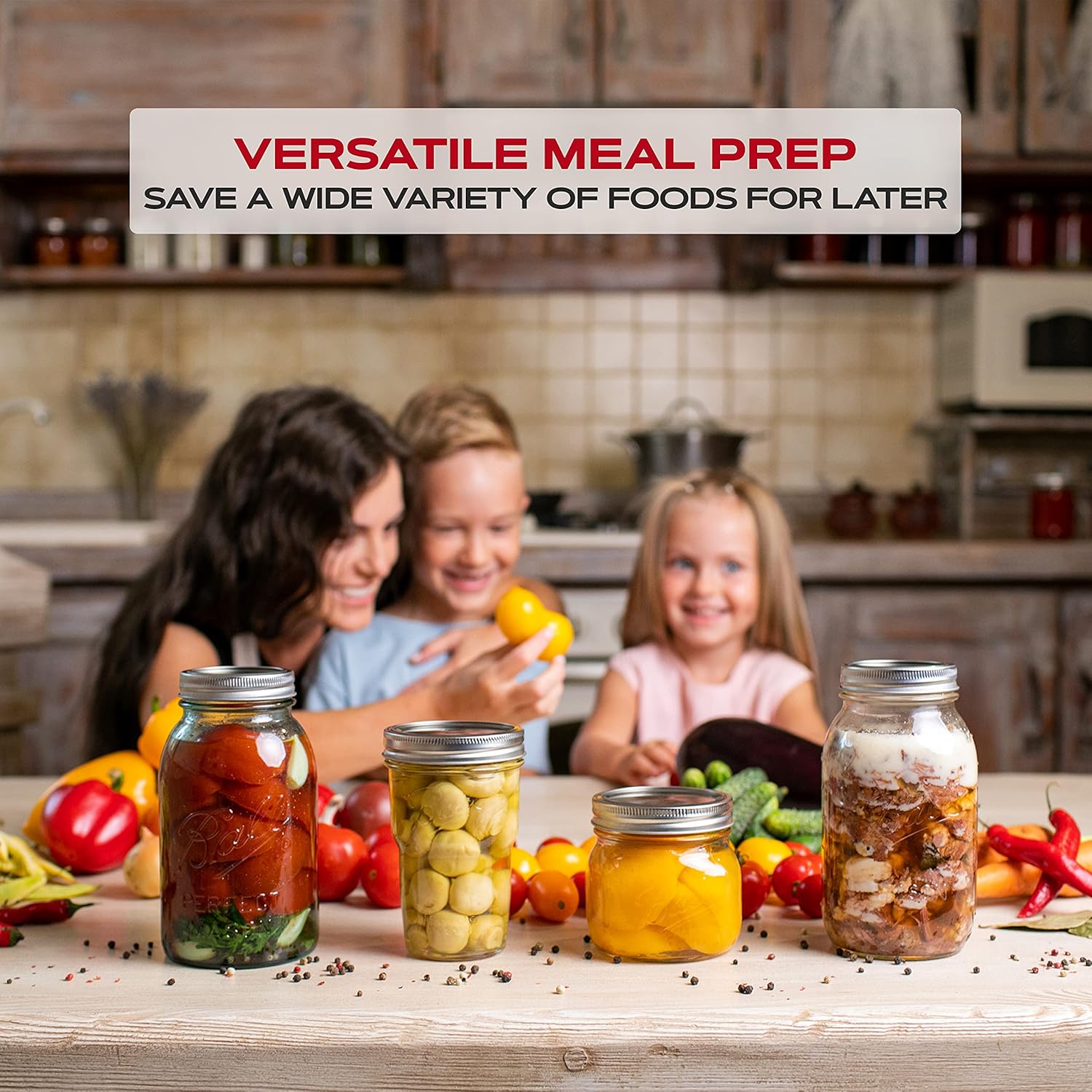 - Wide Mouth Canning Lids, 100 - Meal Prep Jars With Lids ulasan dan harga
