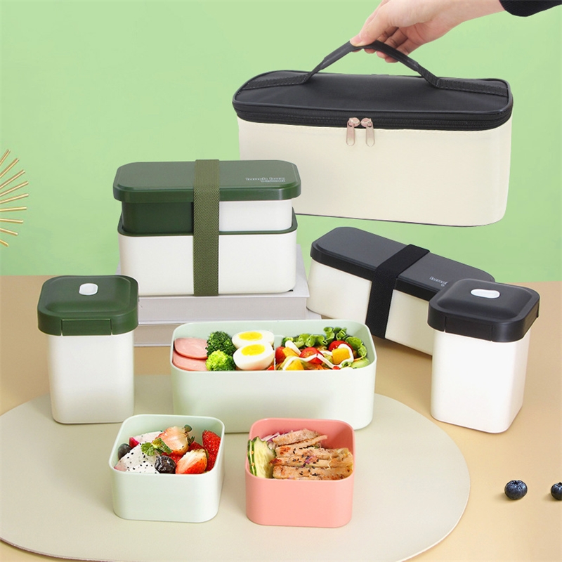 Double Compartment Lunch Box M - Meal Prep Japanese ulasan dan harga