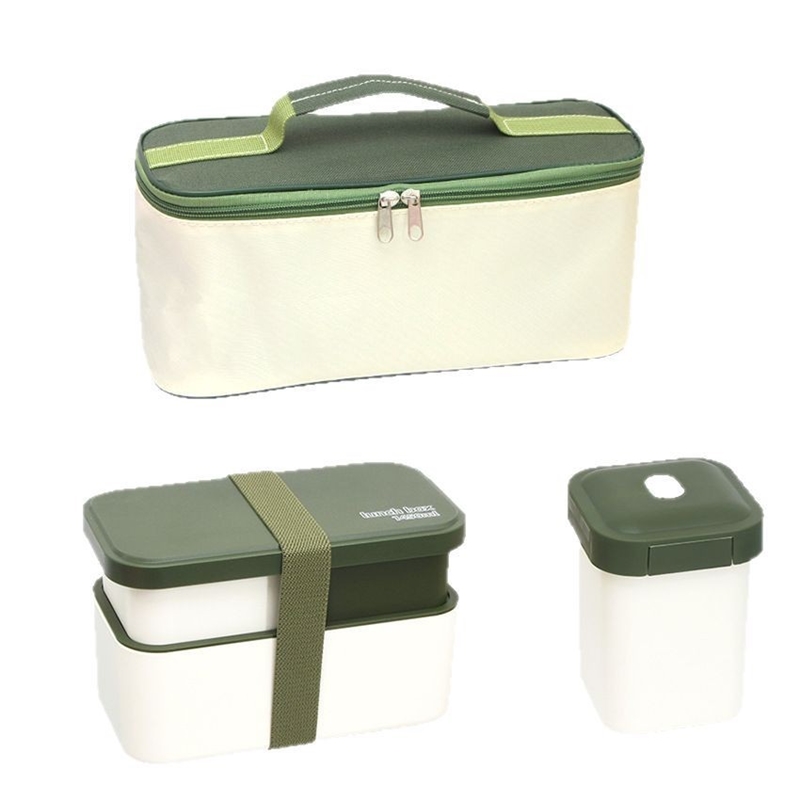 Double Compartment Lunch Box M - Meal Prep Japanese ulasan dan harga