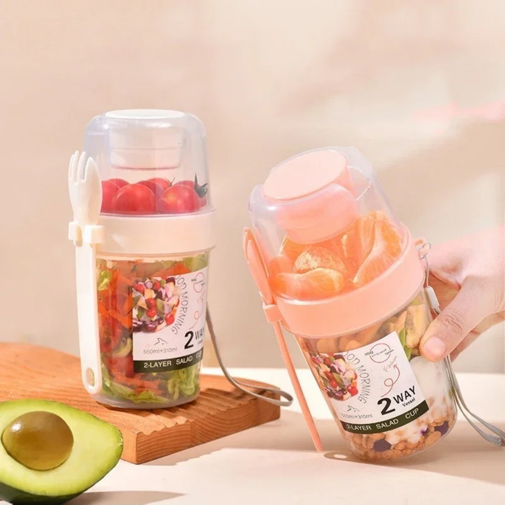 Portable Salad Cup Breakfast C - Meal Prep Kit ulasan dan harga