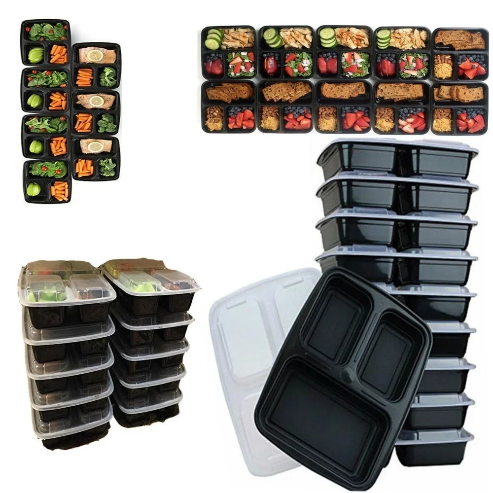 7 Pack 3 Compartment Meal Prep - Meal Prep Jars With Lids ulasan dan harga