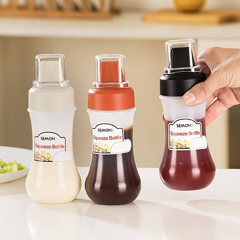3pcs Squeeze Sauce Bottle Leak - Herb Keeper Bottle ulasan dan harga