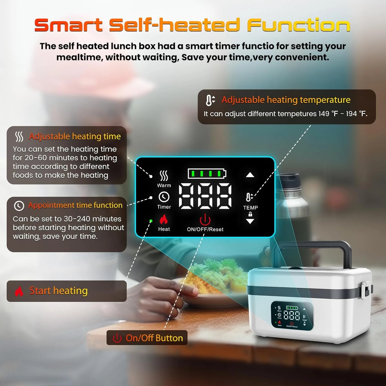 Wireless Electric Insulated Lu - Meal Prep Bag ulasan dan harga