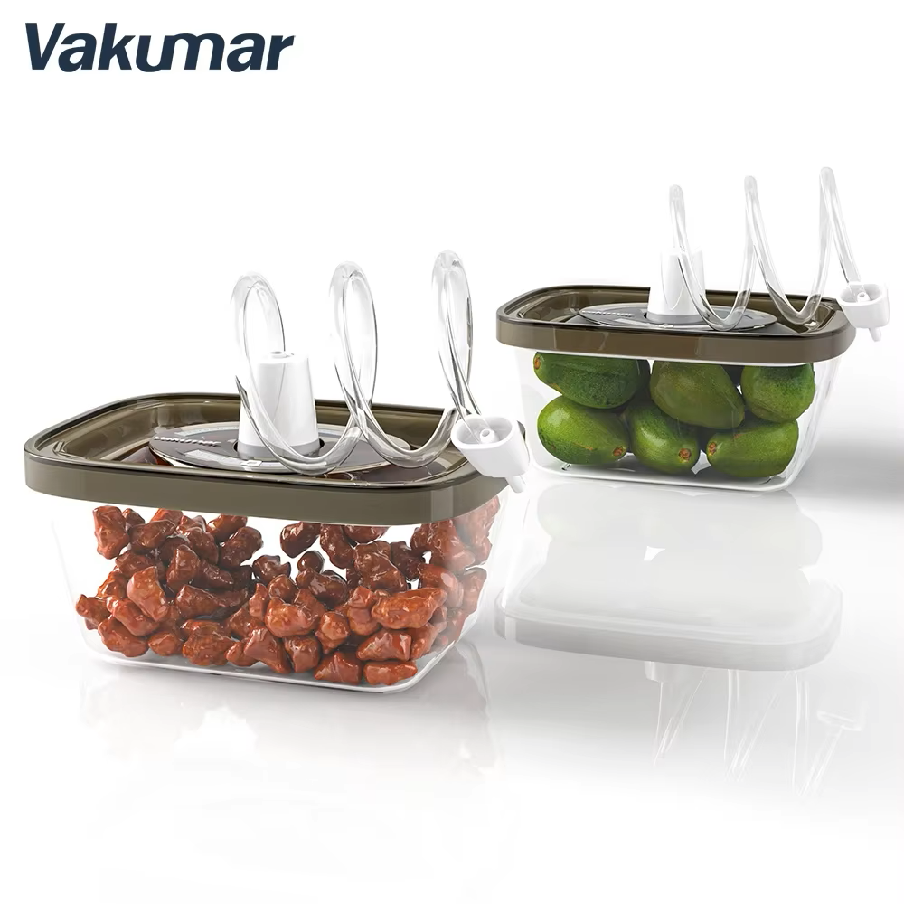 Vakumar 2PCS Glass Food Storag - Meal Prep Jars With Lids ulasan dan harga