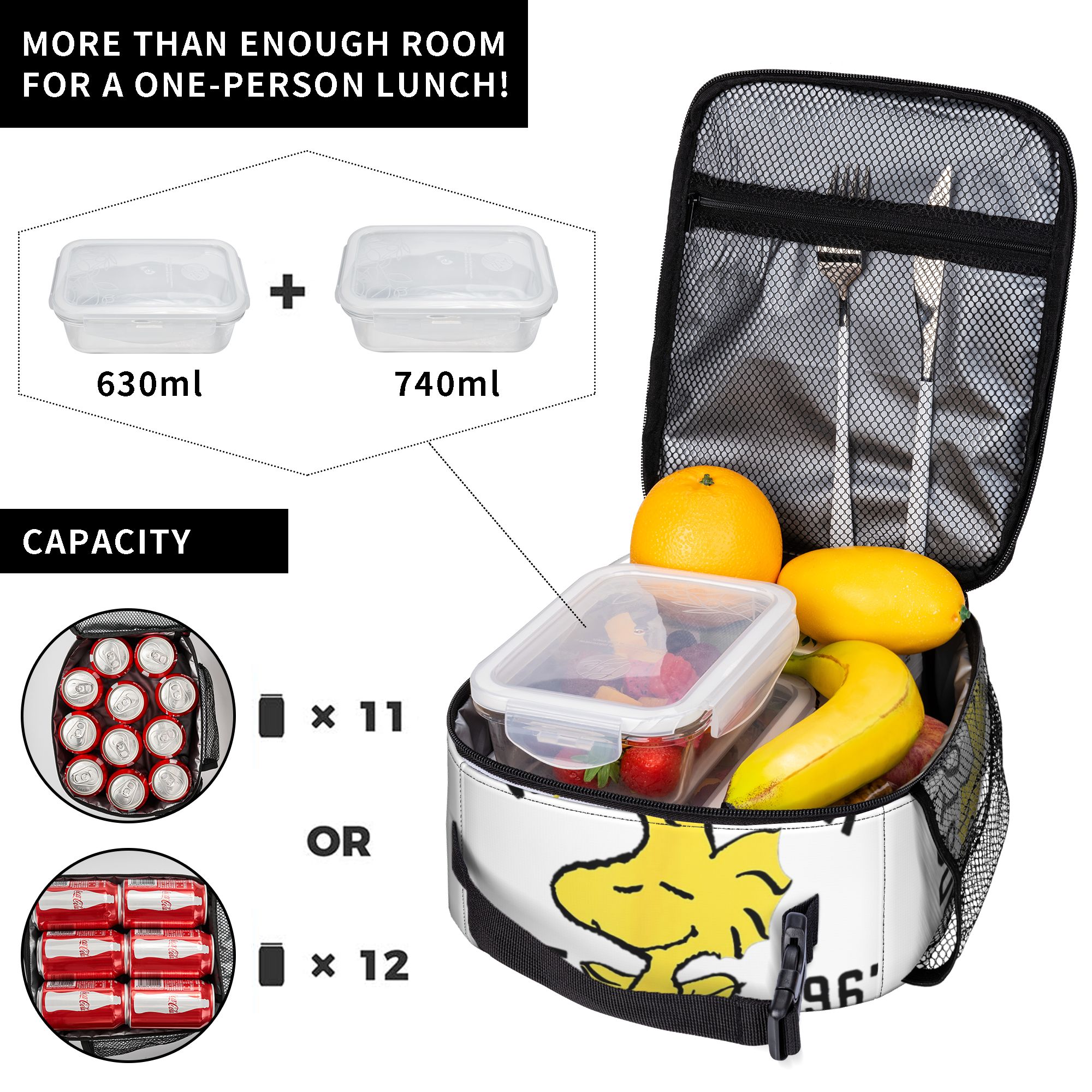 Peanuts Woodstock Snoopy Insul - Meal Prep Bag ulasan dan harga