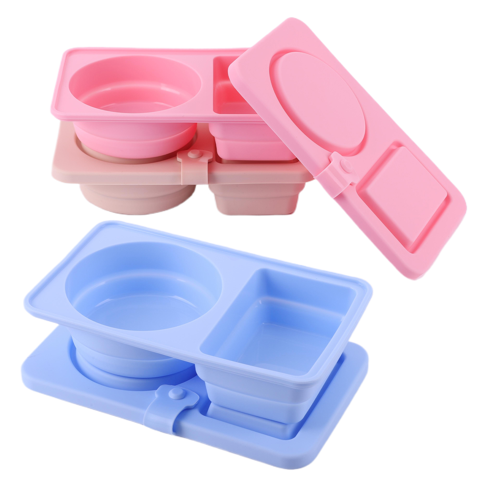 3Pcs Multi-Function 2 Grid Con - Meal Prep Jars With Lids ulasan dan harga