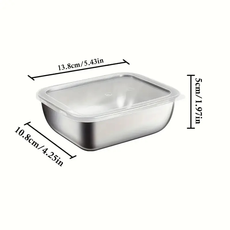 5pcs Stainless Steel Food Stor - Meal Prep Kit ulasan dan harga