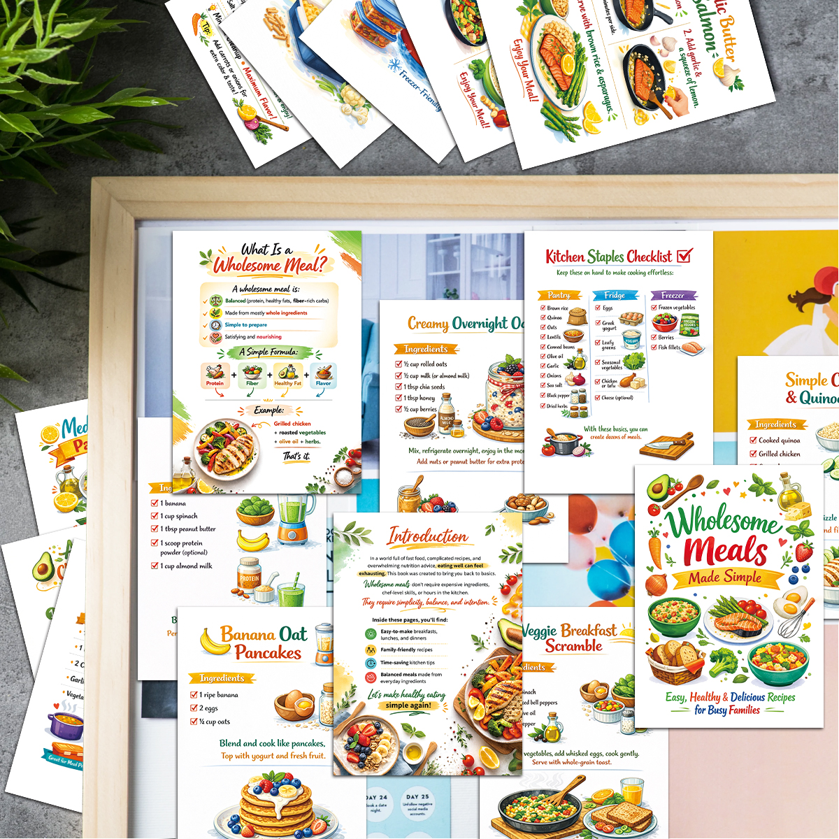 30pcs Wholesome Meals Recipe C - Meal Prep Recipes Healthy ulasan dan harga