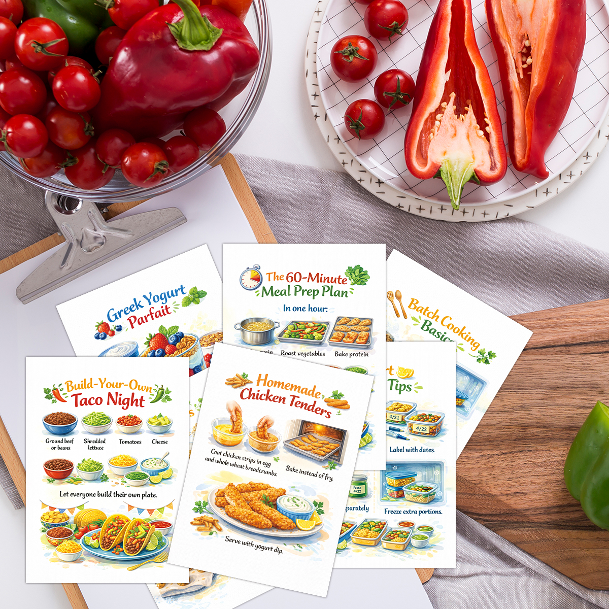 30pcs Wholesome Meals Recipe C - Meal Prep Recipes Healthy ulasan dan harga