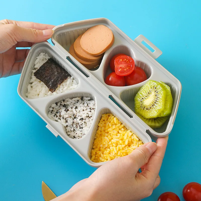 Folding Portable Triangle Love - Meal Prep Japanese ulasan dan harga