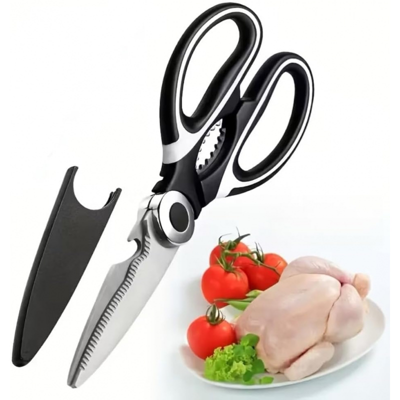 Stainless Steel Kitchen Shears - Meal Prep With Chicken ulasan dan harga