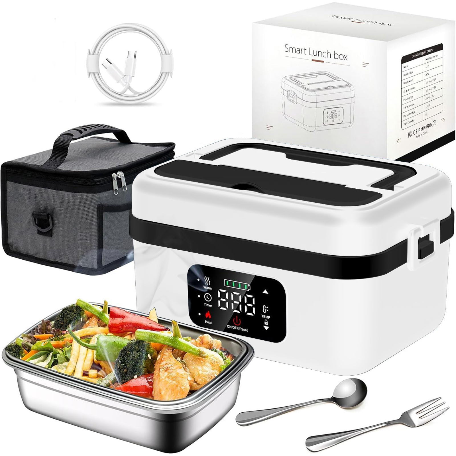8000mAh Rechargeable Timer Aut - Meal Prep Bag ulasan dan harga
