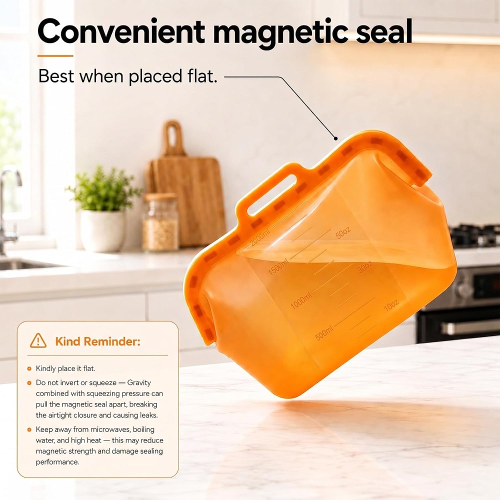 Reusable Silicone Food Storage - Meal Prep Bag ulasan dan harga