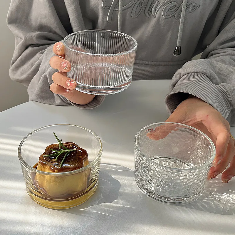 4pcs Clear Glass Mini Bowls Se - Meal Prep Kit ulasan dan harga