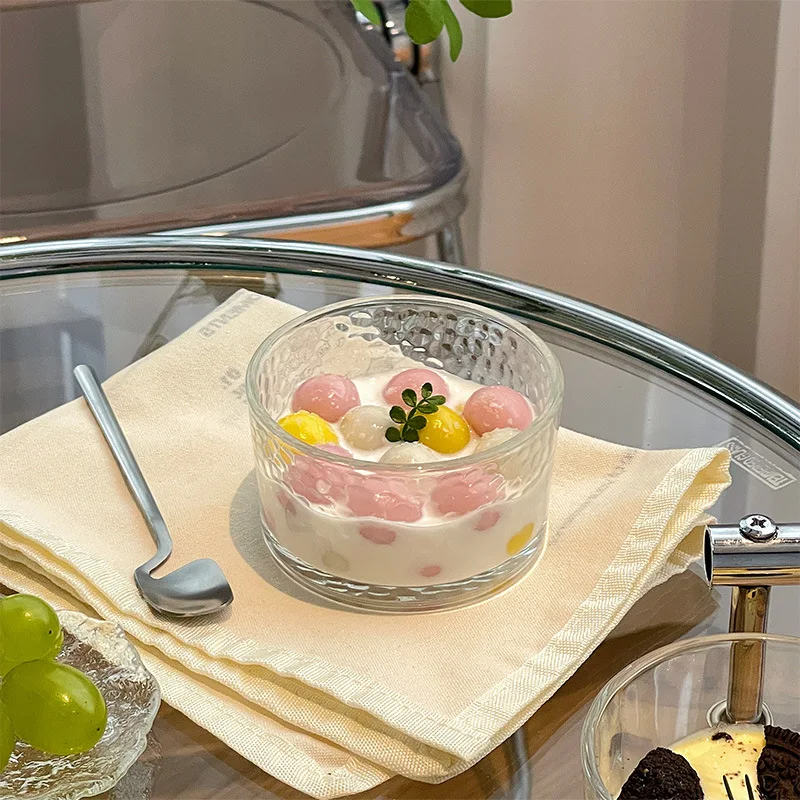 4pcs Clear Glass Mini Bowls Se - Meal Prep Kit ulasan dan harga