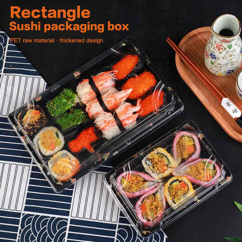 10Pcs Thickened Sushi Box With - Meal Prep Restaurant ulasan dan harga