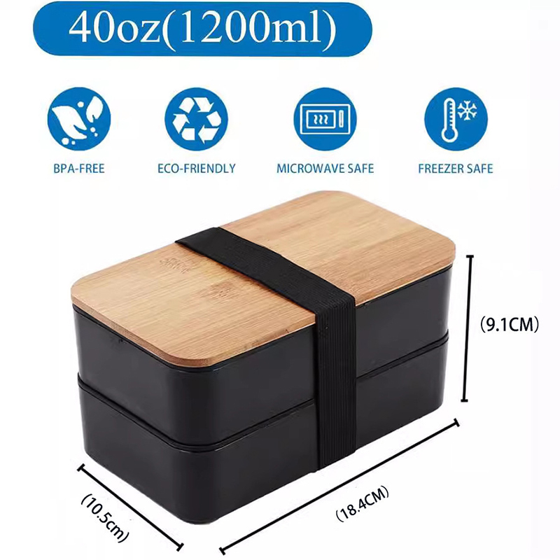 Japanese Bento Box with Bamboo - Meal Prep Japanese ulasan dan harga