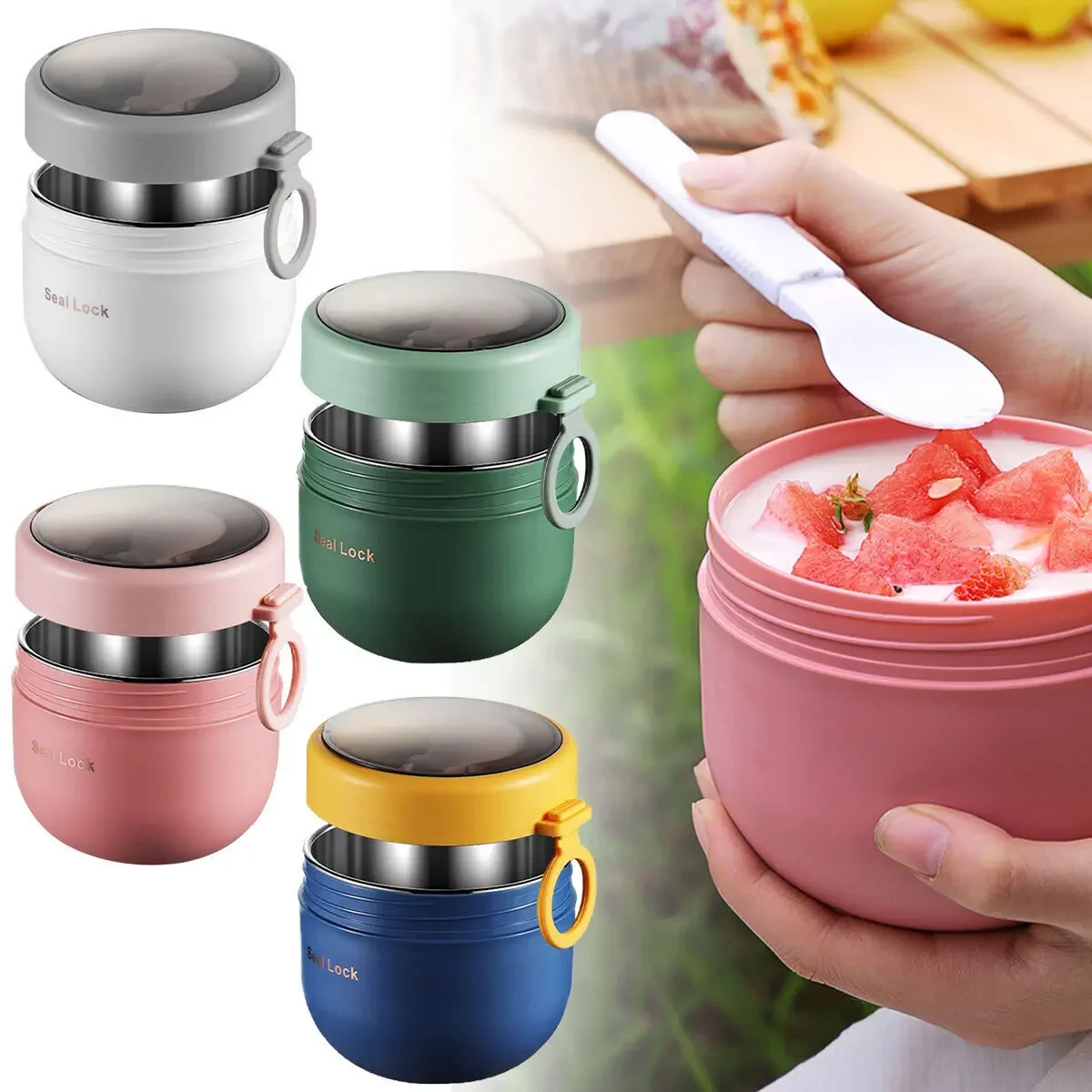 600ml/800ml  Breakfast Cups wi - Meal Prep Kit ulasan dan harga
