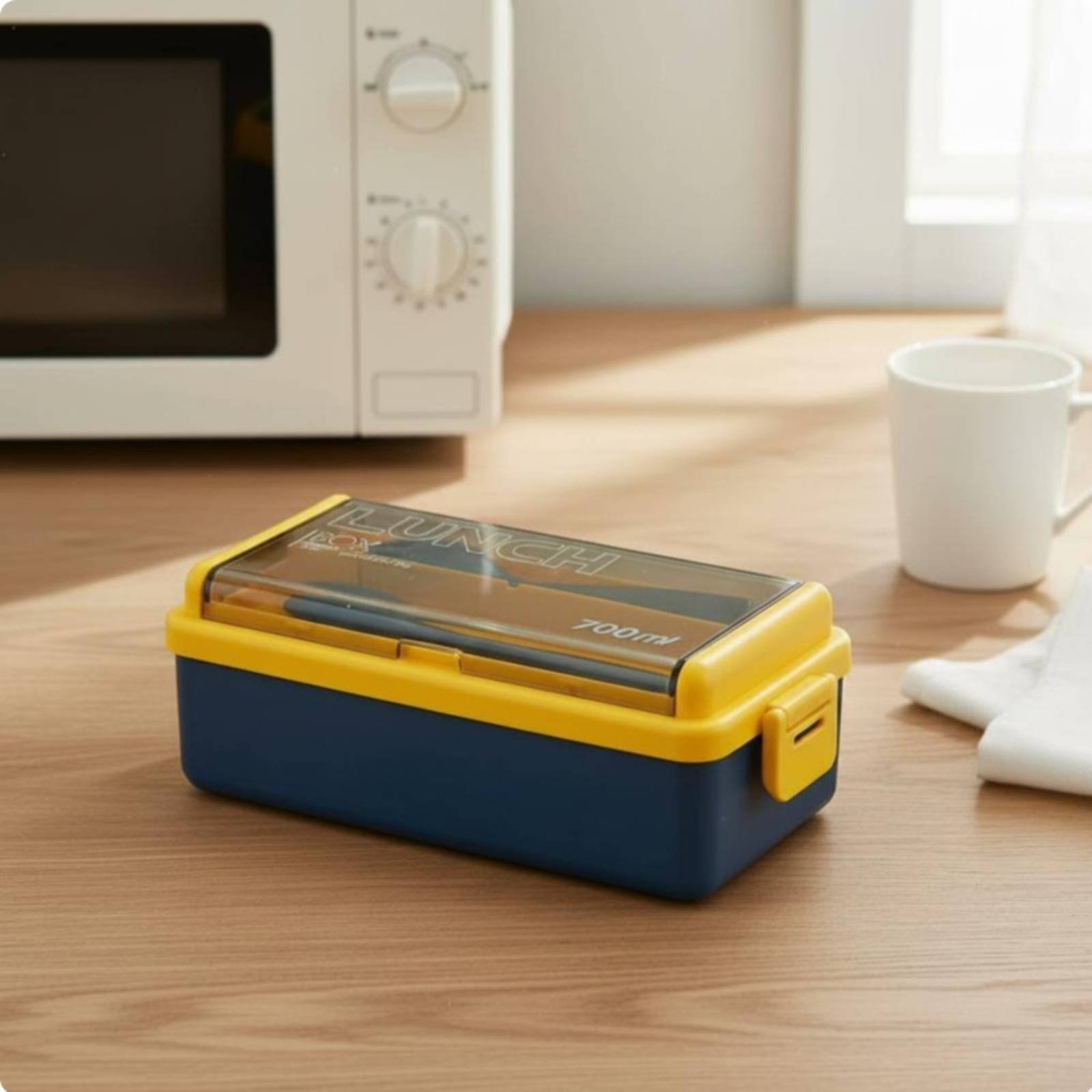 Plastic Bento Lunch Box Microw - Meal Prep Japanese ulasan dan harga