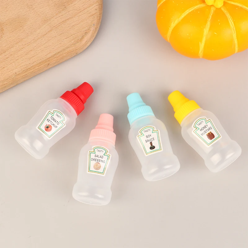 4Pcs/set Mini Sauce Bottle Ket - Herb Keeper Bottle ulasan dan harga
