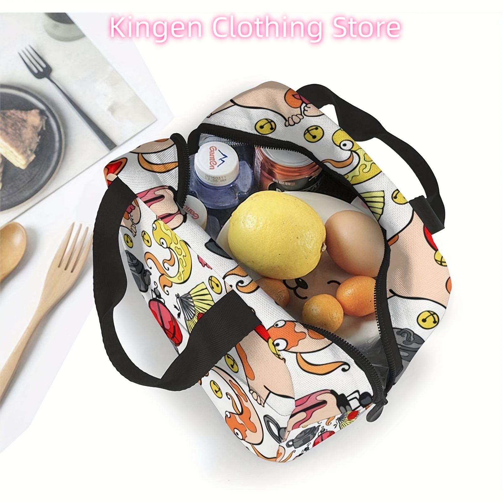 1Pcs Insulated Lunch Bag with  - Meal Prep Japanese ulasan dan harga