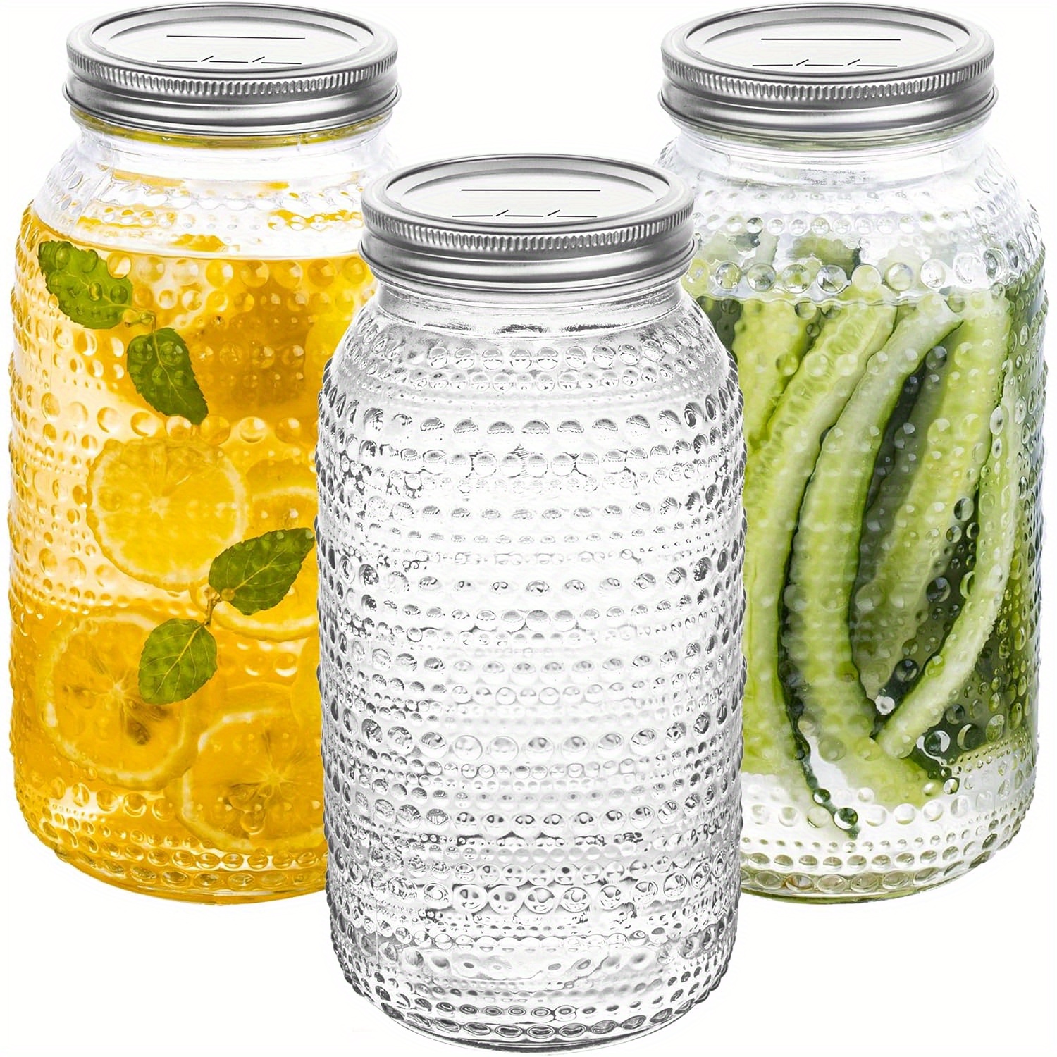 usMason Jars 64oz with Lids Wi - Meal Prep Idea ulasan dan harga