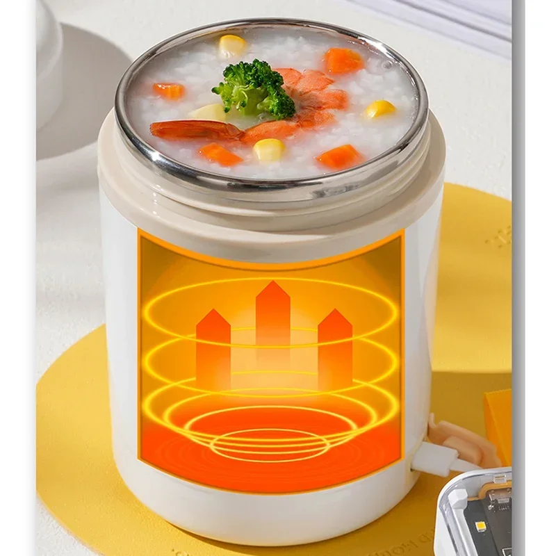 600ML Portable USB Electric He - Meal Prep Bag ulasan dan harga