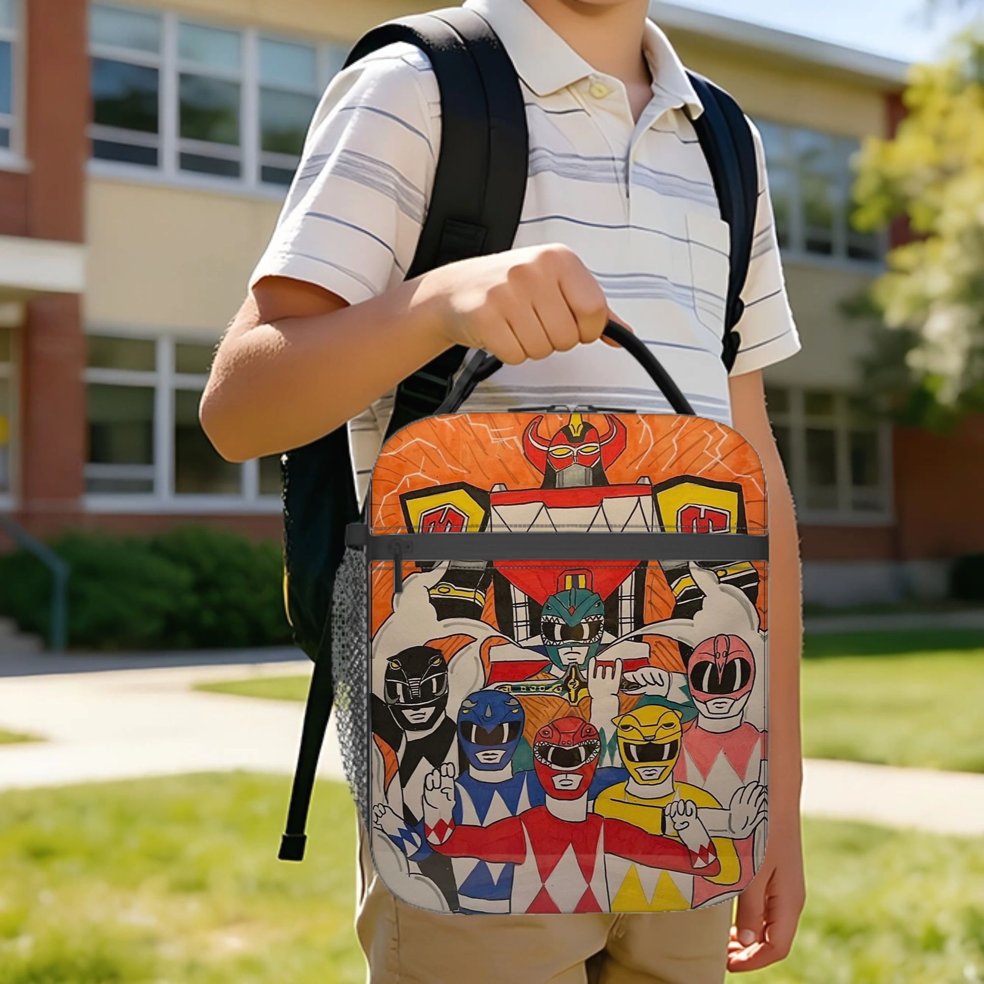 Power Rangers and Megazord Art - Meal Prep Bag ulasan dan harga