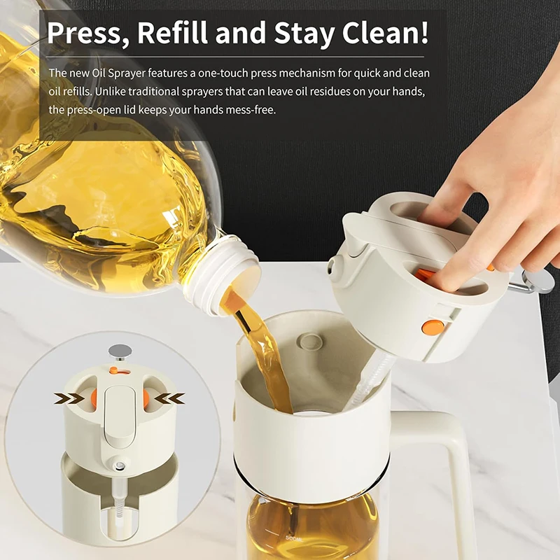 Oil Sprayer for Cooking Large  - Herb Keeper Bottle ulasan dan harga