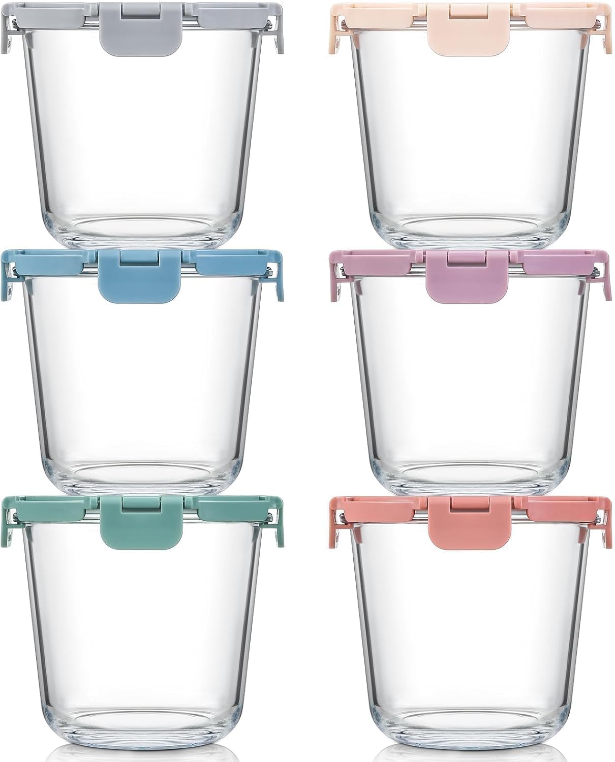 [UPGRADED LID] 6 Sets 3 Cup/24 - Meal Prep Jars With Lids ulasan dan harga