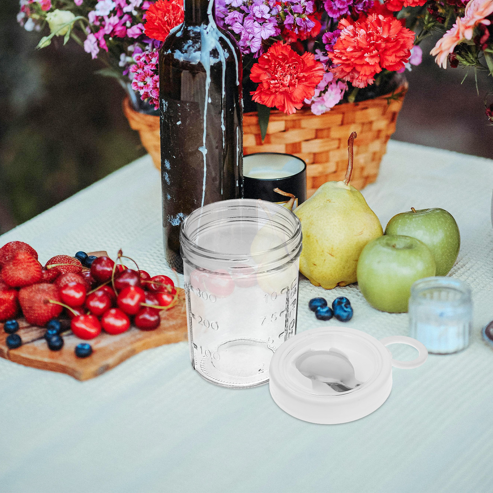 Glass Oatmeal Jar Container 35 - Meal Prep Jars With Lids ulasan dan harga