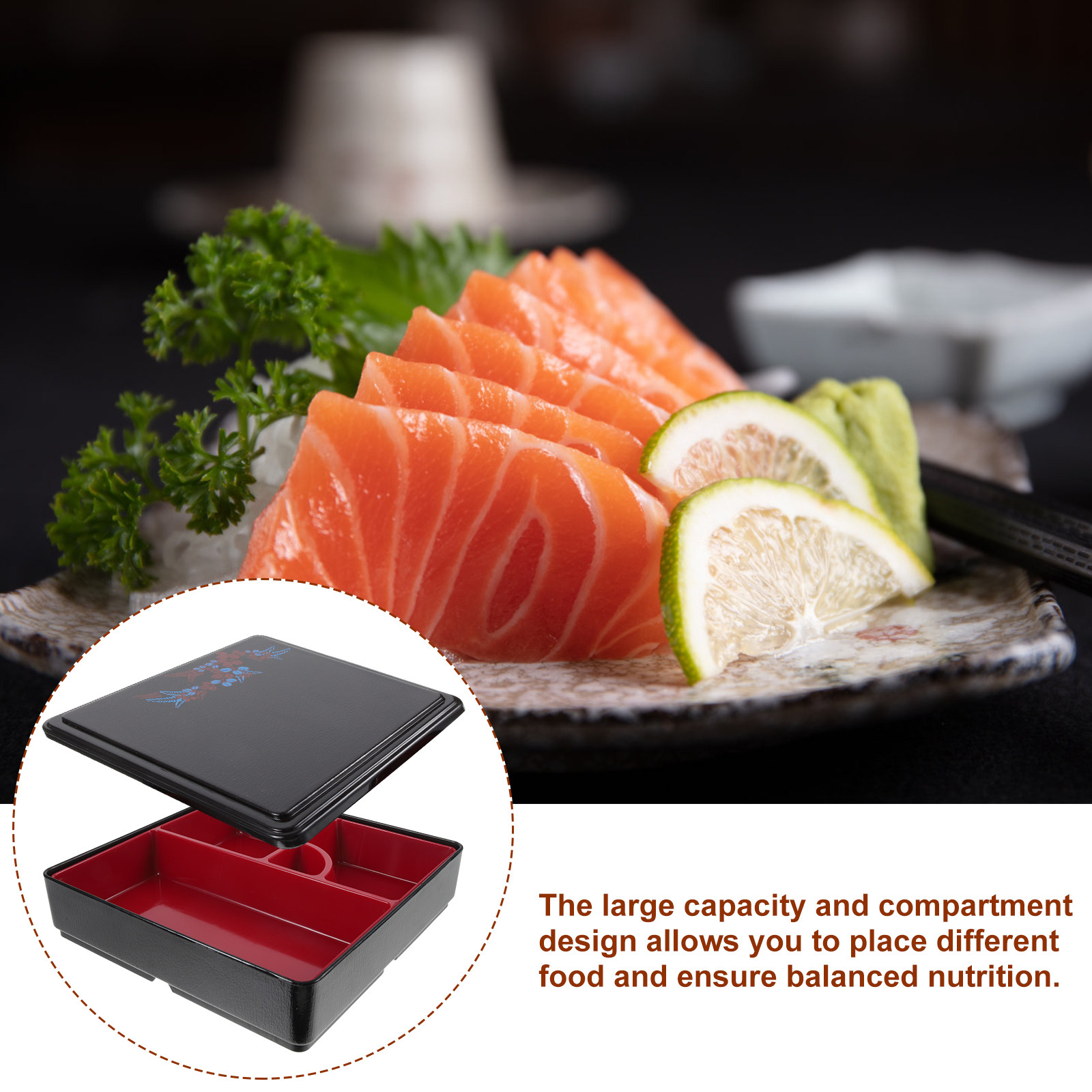 Leak Proof Sushi Bento Box Jap - Meal Prep Japanese ulasan dan harga