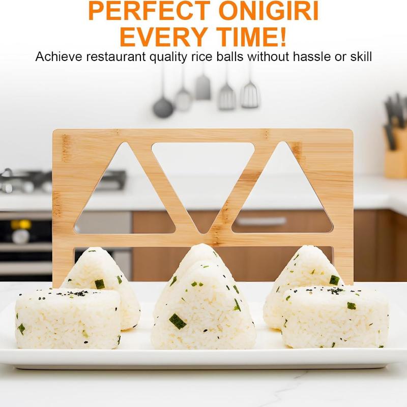 Wooden Onigiri Rice Ball Mold  - Meal Prep Japanese ulasan dan harga