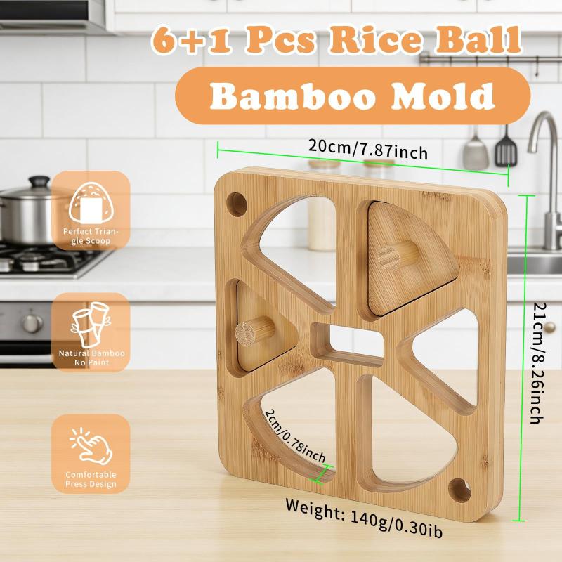 Wooden Onigiri Rice Ball Mold  - Meal Prep Japanese ulasan dan harga
