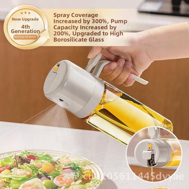 550ml Glass Oil Spray Pot for  - Herb Keeper Bottle ulasan dan harga